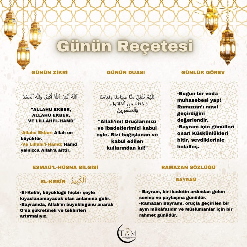 Tam Hareket’ten Ramazan Boyunca Günlük Reçeteler